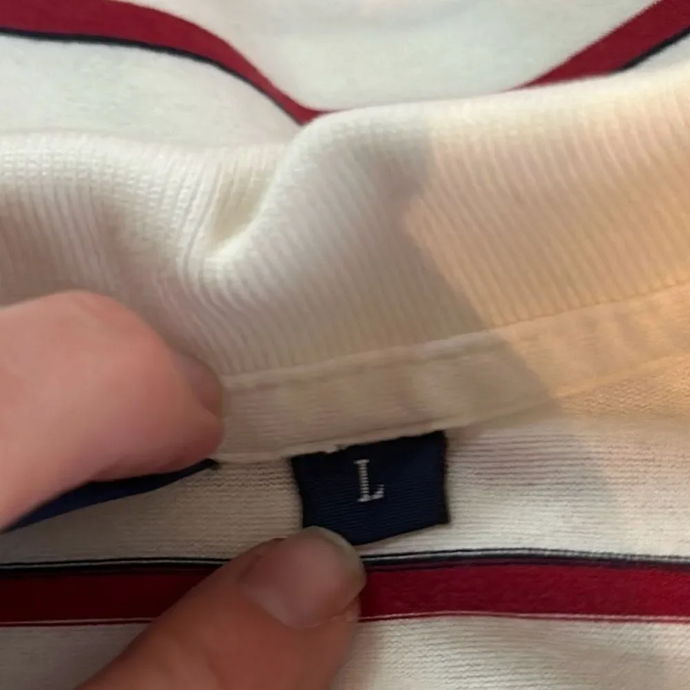 Polo Golf Ralph Lauren Pebble Beach‎ Golf Shirt Men's Size Large Red White Blue